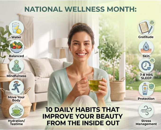 National Wellness Month: 10 Habits for Beauty Within